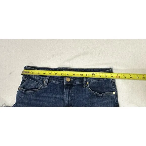 Liverpool Los Angeles denim Hi-Rise Raw Hem jeans, sz 10 Cropped EUC