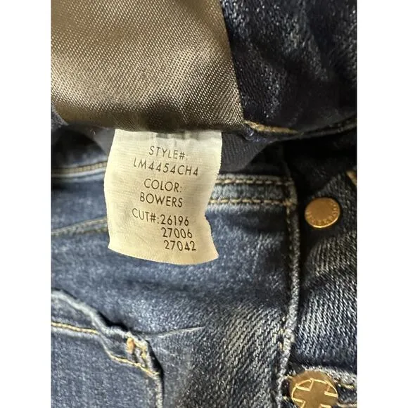 Liverpool Los Angeles denim Hi-Rise Raw Hem jeans, sz 10 Cropped EUC