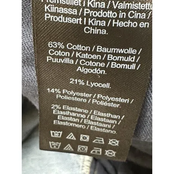 Liverpool Los Angeles denim Hi-Rise Raw Hem jeans, sz 10 Cropped EUC