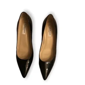 Lk Bennett black patent leather pump shoes