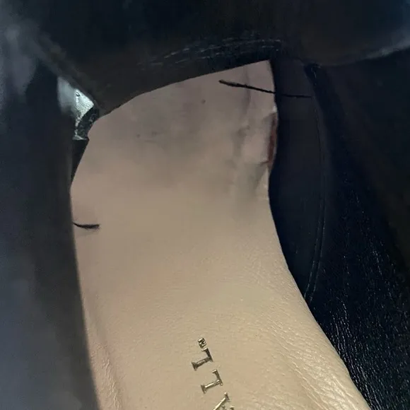 Loeffler Randall Nadia Black Leather Lace Up Espadrille Ankle Boots 7