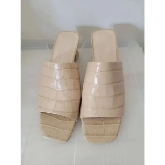 Loeffler Randall Holli Heeled Slide Sandals 7