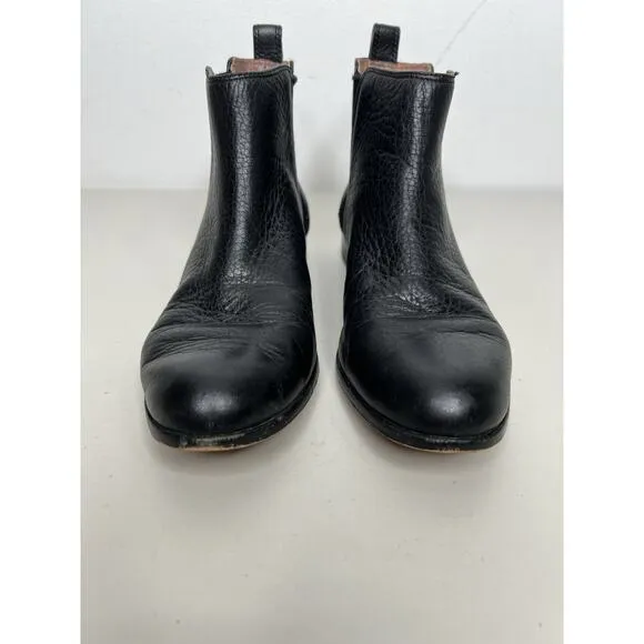 Louise et Cie Women's Chelsea Leather Bootie Black Size 7.5/38