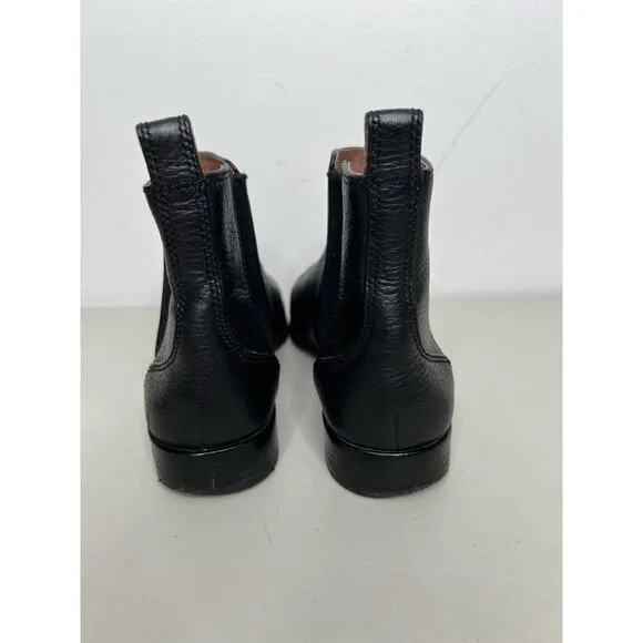 Louise et Cie Women's Chelsea Leather Bootie Black Size 7.5/38