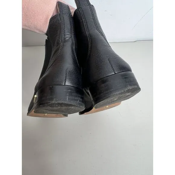 Louise et Cie Women's Chelsea Leather Bootie Black Size 7.5/38