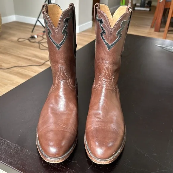 Lucchese 10” Classic Florence handmade buffalo leather cowboy western boots