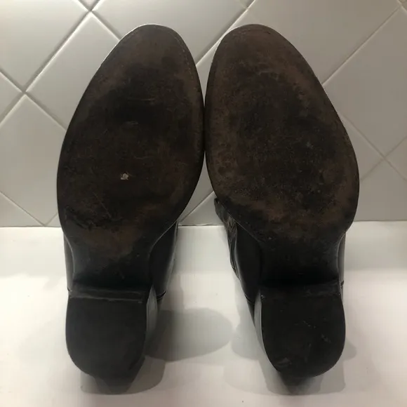 Lucchese Black Leather Cowboy Boots Timeless Design