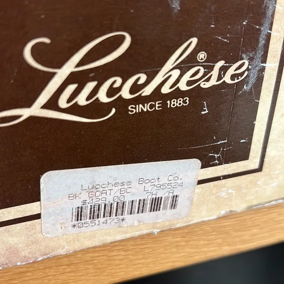 Lucchese Cowgirl Boots size 7.5