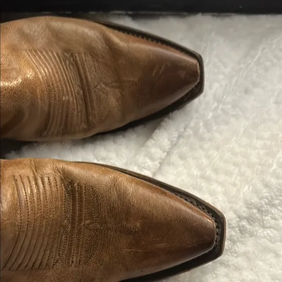 Lucchese Tan Leather Boots worn twice in stockyards at saloons in Fort Worth