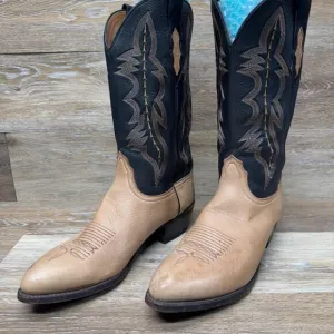 Lucchese Two Tone Leather Western Boots Women's Size 11.5