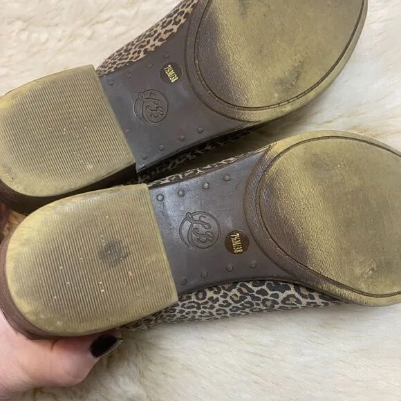Lucky Brand Baley 2 Leopard Print Suede Ankle Boots size 7.5