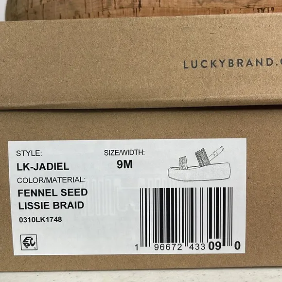LUCKY BRANDWomen's Jadiel Woven Strappy Slingback Platform Sandals Sz 9