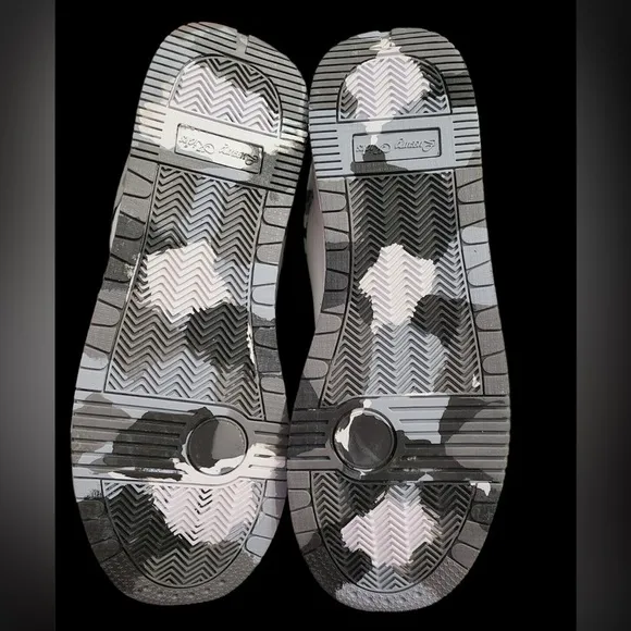Luxury Kicks By Vlado Urban Footwear | Gray\ Camo\ White | Logo Bling | NEW 🩶👟