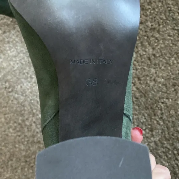 Made in Italy Suede Boots Hunter Green
