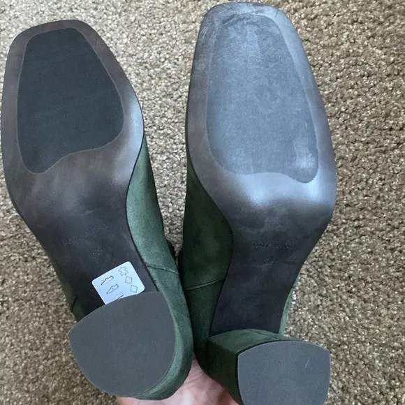 Made in Italy Suede Boots Hunter Green