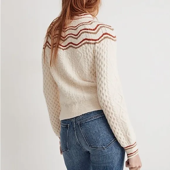 Madewell Pickard Mockneck Retro Knit Sweater