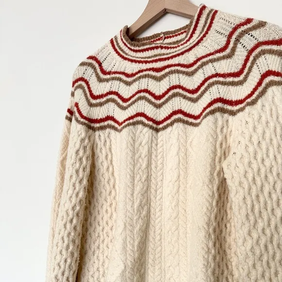 Madewell Pickard Mockneck Retro Knit Sweater