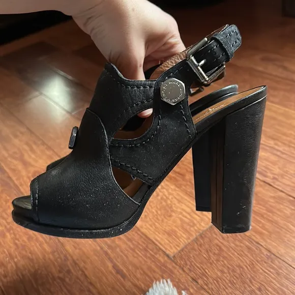 Marc By Marc Jacobs Black Leather Heels