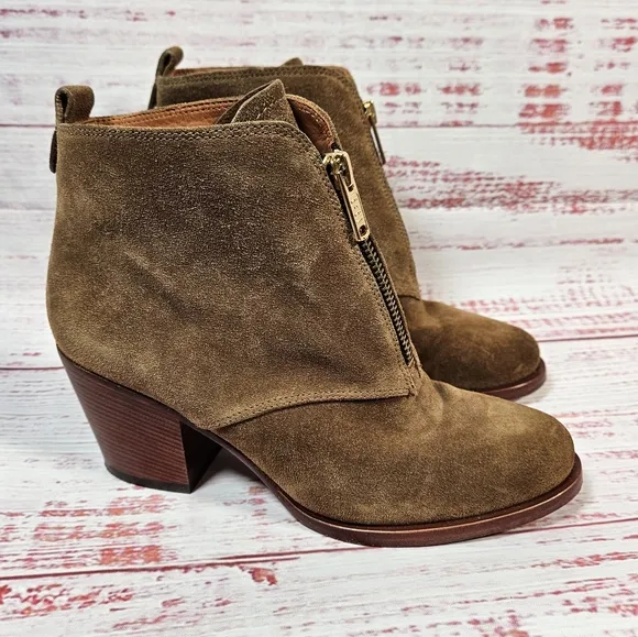 Marc By Marc Jacobs Suede Zipper Ankle Boots