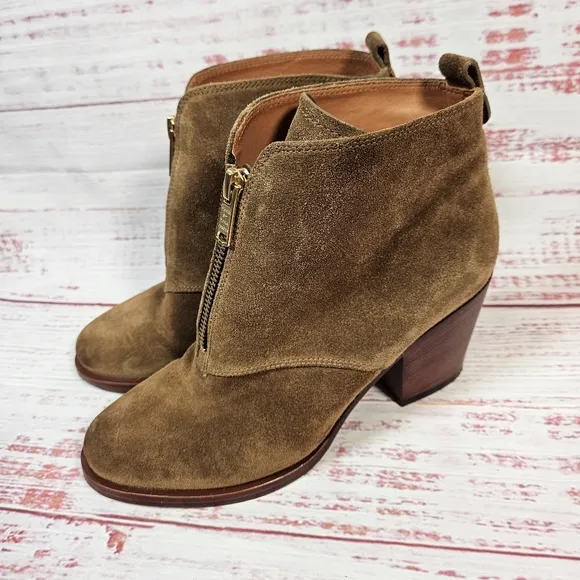 Marc By Marc Jacobs Suede Zipper Ankle Boots