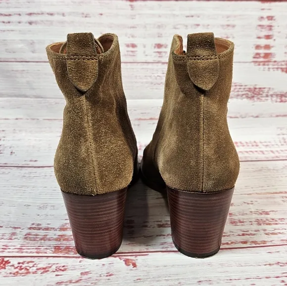 Marc By Marc Jacobs Suede Zipper Ankle Boots