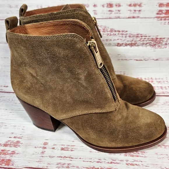 Marc By Marc Jacobs Suede Zipper Ankle Boots