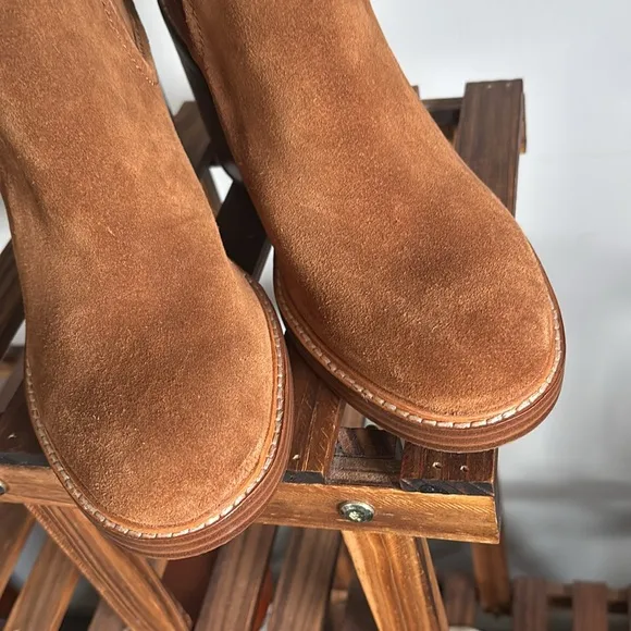 Marc Fisher Halida Leather  Suede Ankle Boots