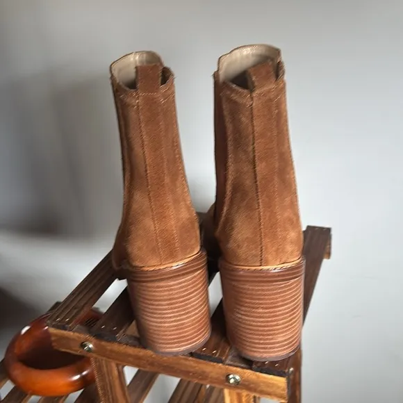 Marc Fisher Halida Leather  Suede Ankle Boots
