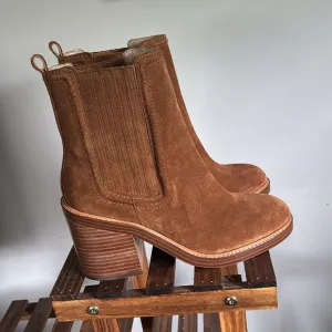 Marc Fisher Halida Leather  Suede Ankle Boots