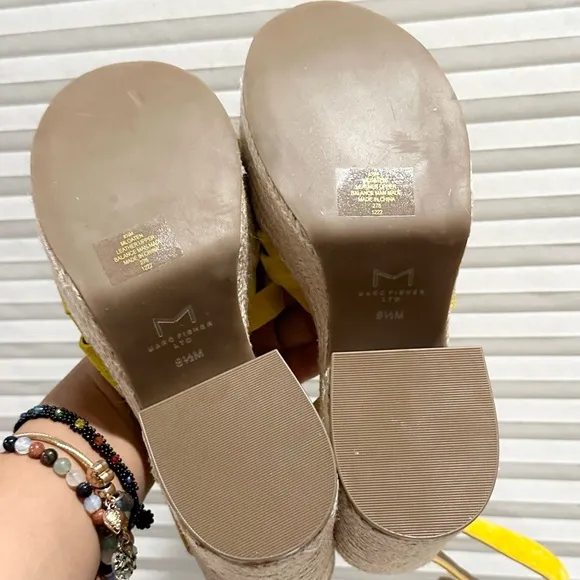 🌸MARC FISHER🌸 Oaten Suede Ankle Strap Block Heel Size: 8.5