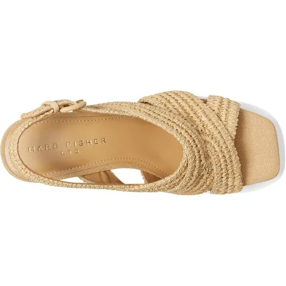 Marc Fisher Shoes Caddy Light Natural Heeled Sandals