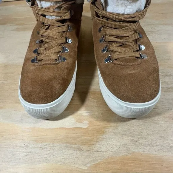 Marc Fisher Suede Sherpa Sneaker Boots Women’s Size 7.5