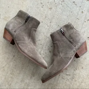 Marc Fisher | Wanda Gray Suede Pointy Toe Ankle Boots 6M