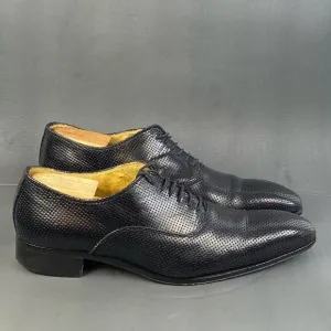 Mario Alborino black leather Oxford shoes mens size  11 (44)