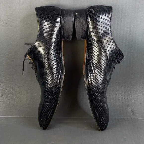 Mario Alborino black leather Oxford shoes mens size  11 (44)