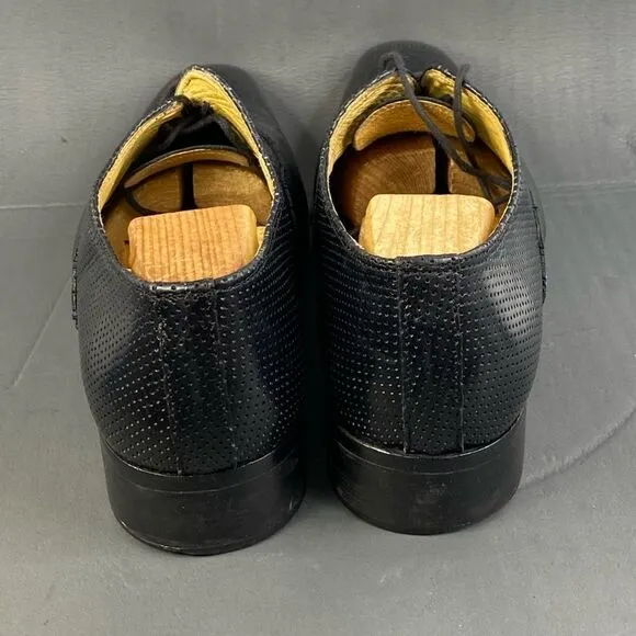 Mario Alborino black leather Oxford shoes mens size  11 (44)