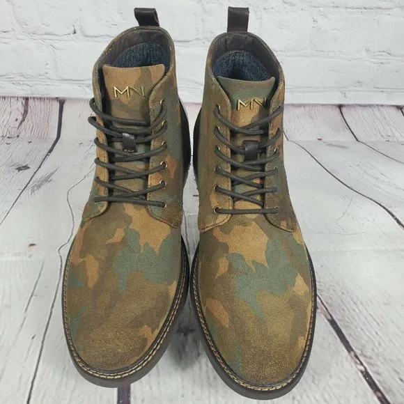 Mark Nason Men's Size 10 Camo Stowe Suede Boots