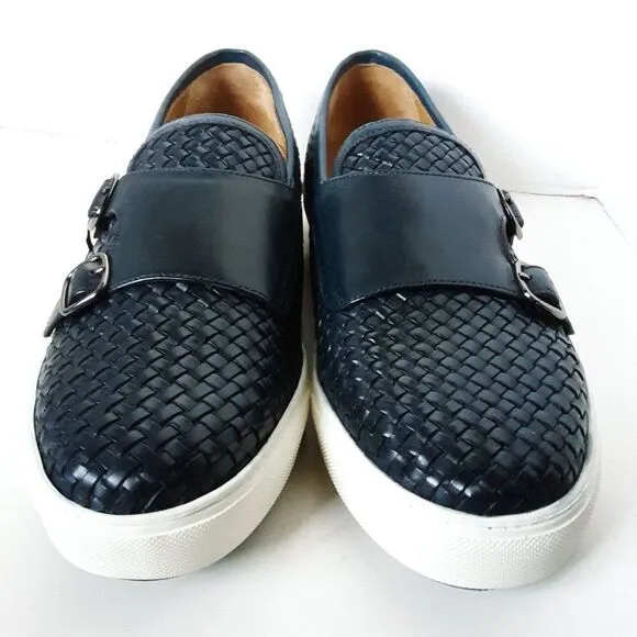 Massimo Dutti Men's 42 US 10M Blue Lightweight Loafer Leather Shoes