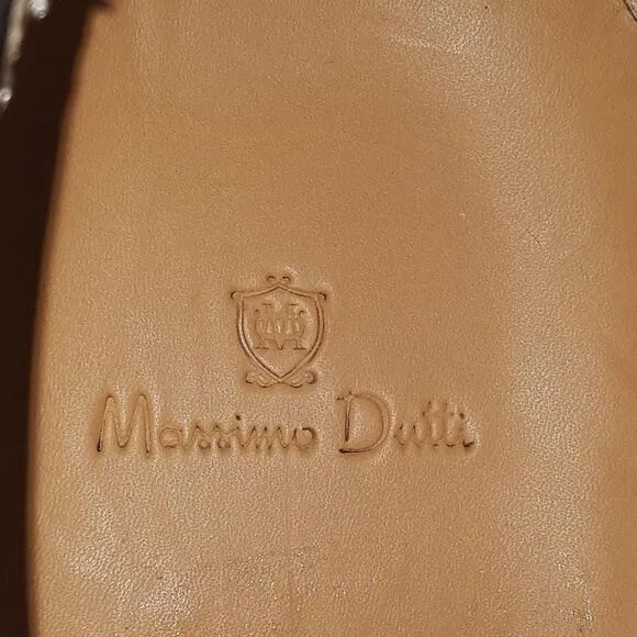 Massimo Dutti Men's 42 US 10M Blue Lightweight Loafer Leather Shoes