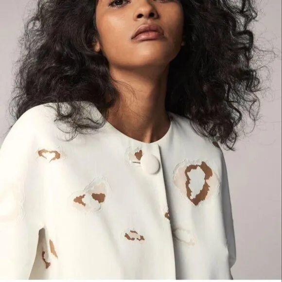 Massimo Dutti Trend Coat Crop Jacket 6007/607
