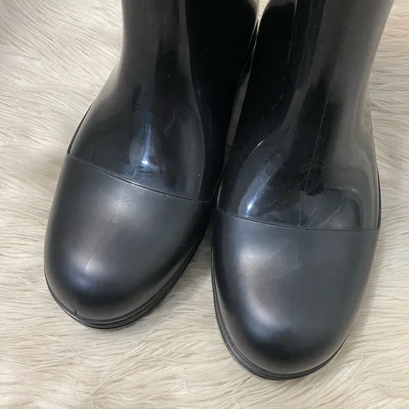 Melissa Black Classic Waterproof Welly Rain Boots US 7