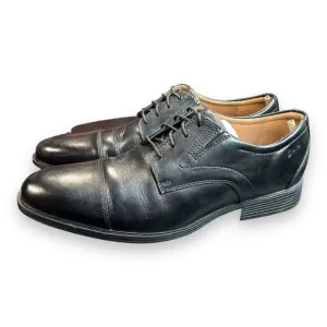 MEN CLARKS‎ COLLECTION WHIDDON CAP COLOR BLACK LEATHER SIZE 12W