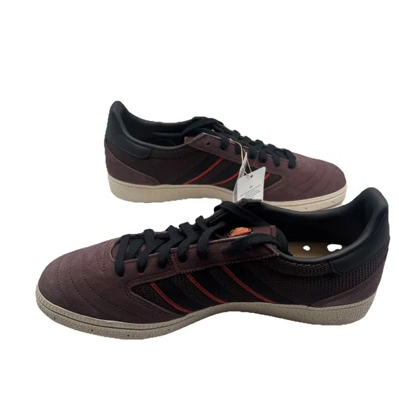 MENS ADIDAS BUSENITZ VINTAGE BROWN BLACK SUEDE CASUAL SNEAKERS SHOES - Sz 10M