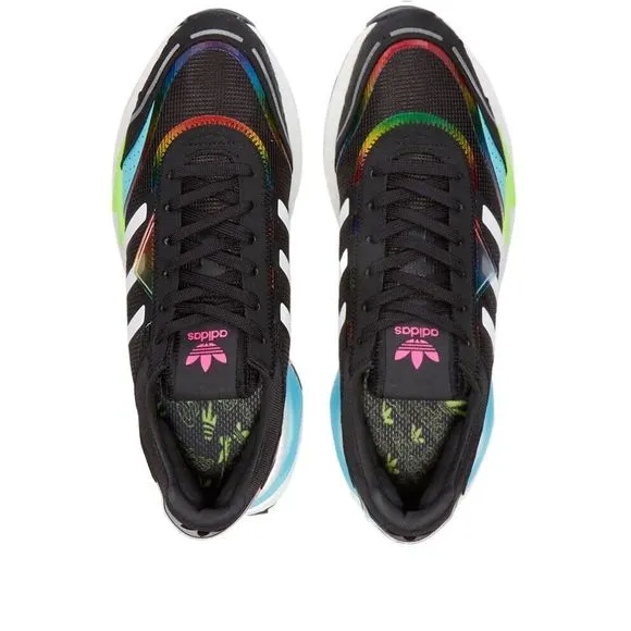 MEN'S adidas Retropy P9 Black Aero Green/Aluminum/Gum Q47100