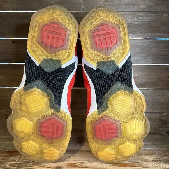 Mens Nike LeBron 13 Away Red Athletic Mid Basketball‎ Sneakers Shoes Size 13 D