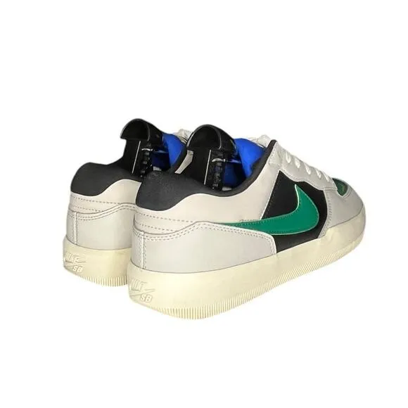Mens Nike SB Force 58 Premium Skate Shoes Size 8.5 Gray Green