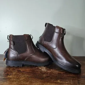 Mens Nunn Bush 1912 Plain Toe Chelsea Boot Brown Crazy Horse 9 Wide (EE)