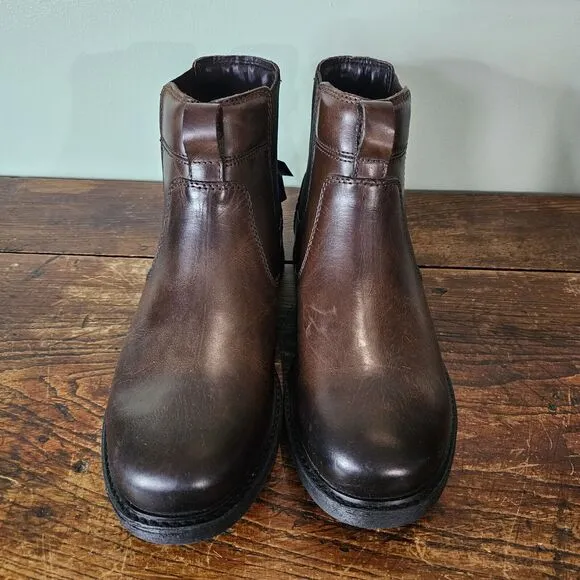 Mens Nunn Bush 1912 Plain Toe Chelsea Boot Brown Crazy Horse 9 Wide (EE)