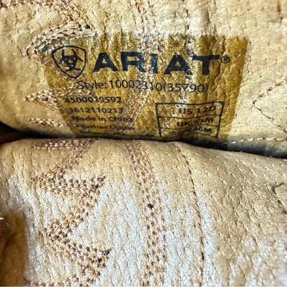 Men’s Vintage Ariat Western Leather Cowboy Boots