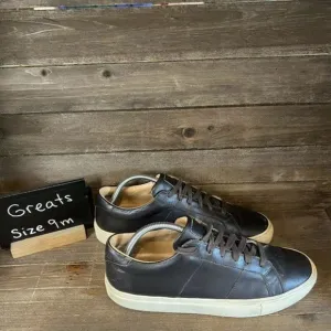 Mens Greats‎ Brown Leather Made in Italy Sneakers Shoes Size 9 M GUC
